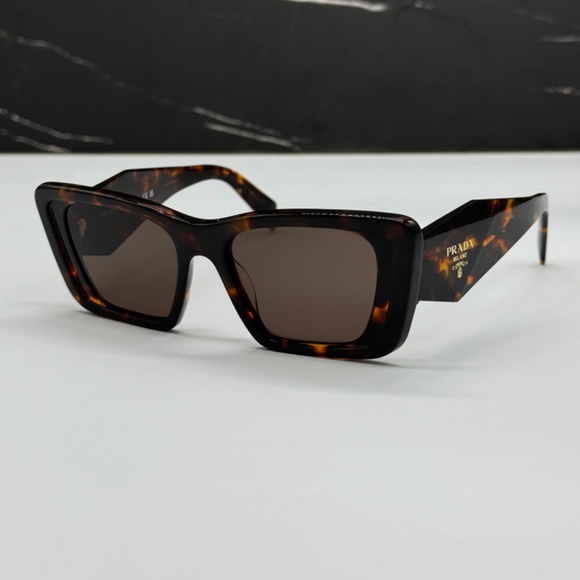NEW PR 08YS 01V8C1 PRADA BROWN BUTTERFLY SPR 08Y 01V8C1 WOMEN SUNGLASSES - Picture 5 of 12